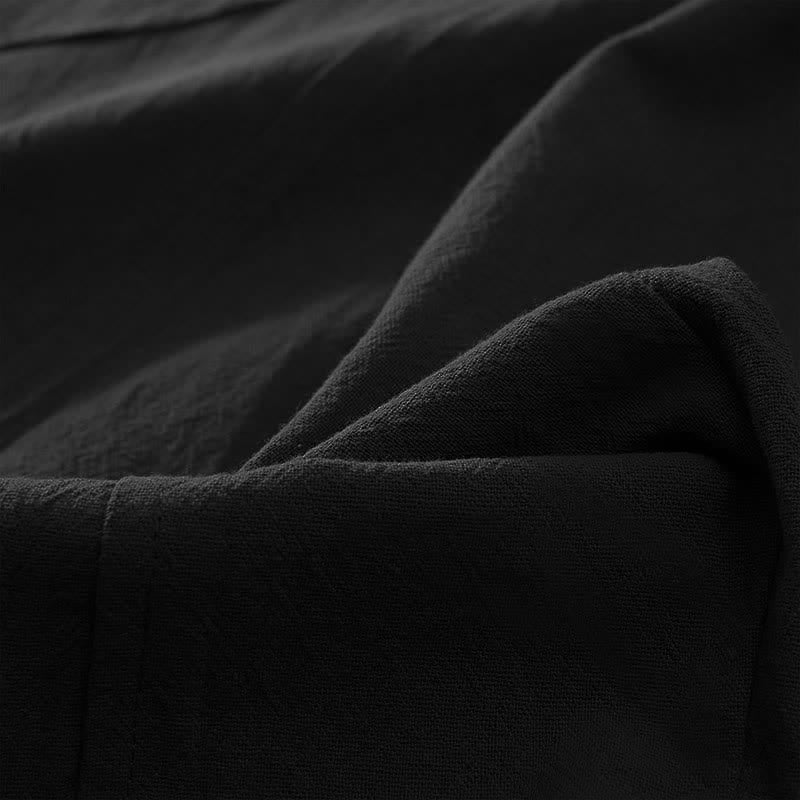 Buddha Stones Color Contrast Corduroy Cotton Women's Thermal Fleece-Lined Harem Pants With Pockets